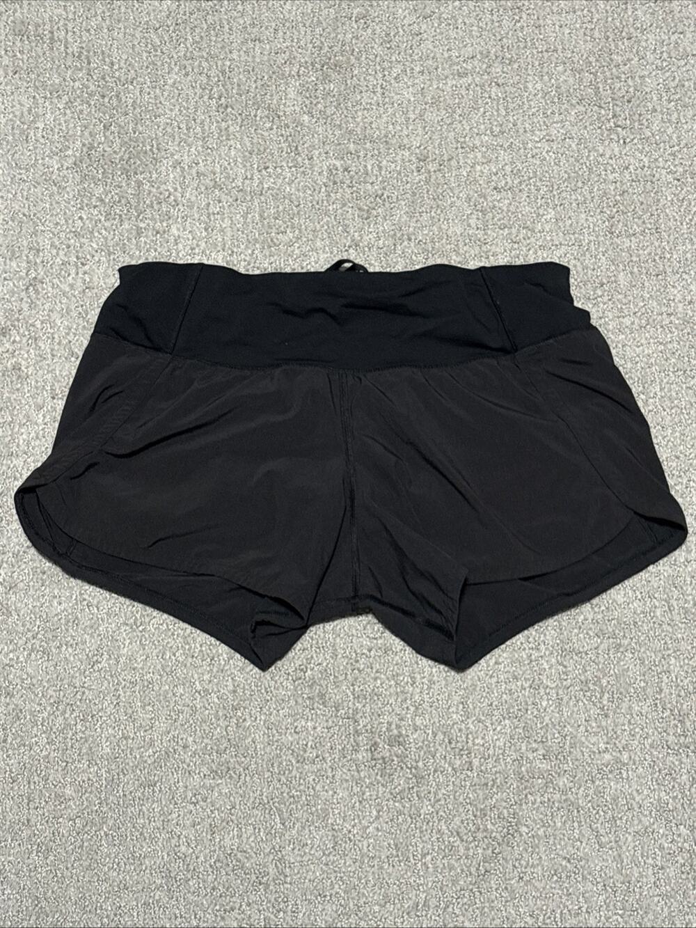 Lululemon Women’s Speed Up Shorts Black Lined 2.5” Inseam Size 6